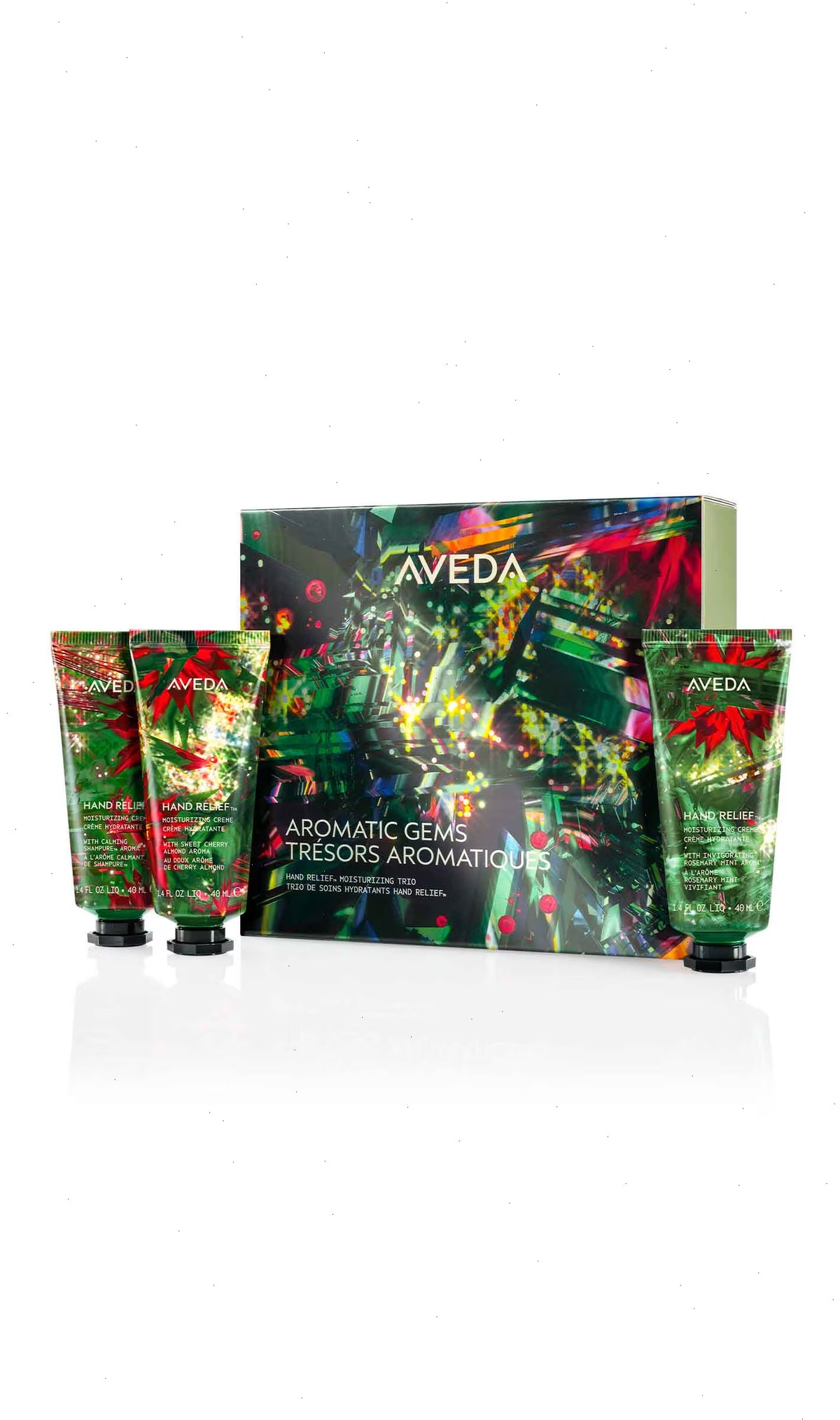 aromatic gems hand relief™ moisturizing trio gift set